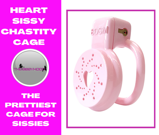 BDSM Ultra Small Chastity Devices Pink Love Heart Cock Cage Male Bondage Slave Penis Rings Erotic Gay Ladyboy Sex Toys for Men