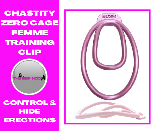 Panty Chastity Cage Clip Sissy Male Chastity Training Device Create you own pussy clitty Light Plastic TraininG clip Cock Bdsm Cage Sex Toys