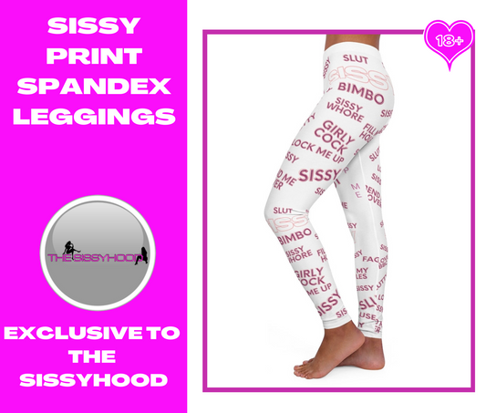 SISSY NAMES PRINT Spandex Leggings