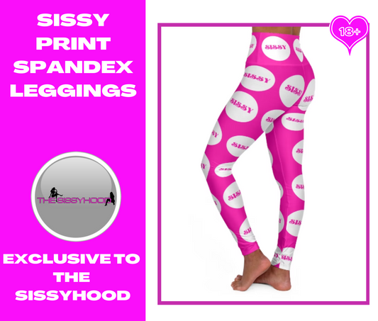 High Waisted Sissy print Yoga Leggings