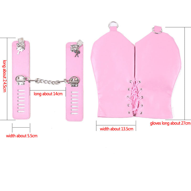 Hand Bondage Gloves Handcuffs Erotic Games Fetish BDSM Slave Restraints Sex Tools Toys