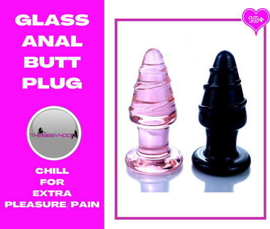 Glass Anal Plug G Spot Anal Dilator Stimulator Glass Butt Pluig Anal Dildo Sex Toys For Woman Men Adult Erotic Anus Masturbator