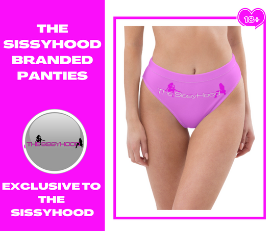 The SissyHood branded high waisted bikini panties Sissy Clothing. Sissy panties