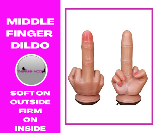 Huge Spoof Middle Finger Gift Thick Dildo Soft Silicone Dick Big Suction Cup Artificial Penis Anal Plug Sex Toy