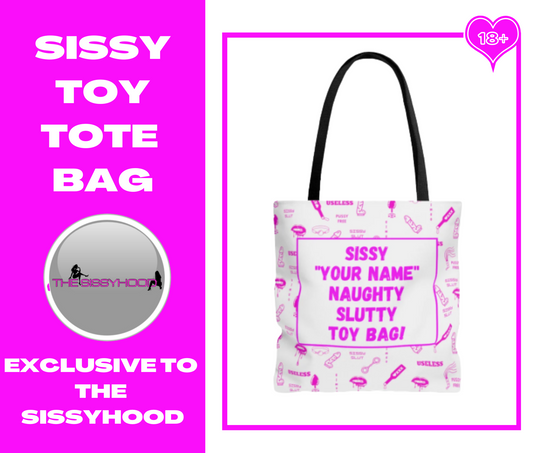 SISSY humiliation toy tote bag