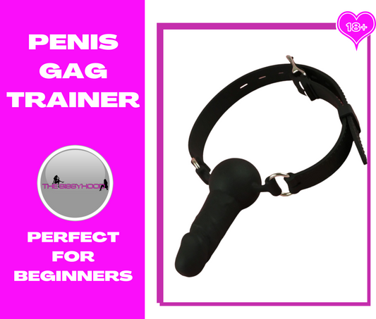 Penis Gag,Mouth Gags,Oral Sex Mouth Plug,Penis Ball Gags,Adult Sex Bondage Dildo Mouth Penetration Gag,BDSM Gear for Submissive