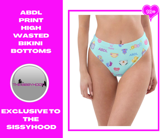 ABDL high-waisted bikini bottom