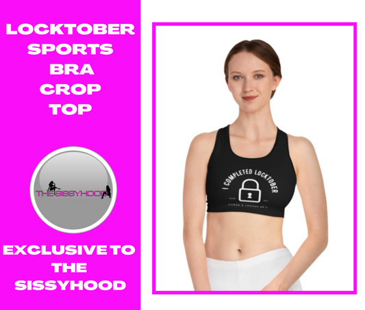 locktober. humiliation Sports Bra (AOP)